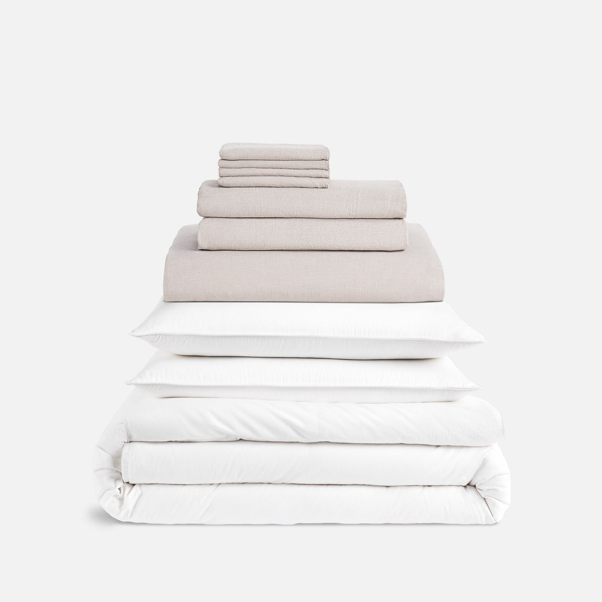 Washed European Linen Whole Bedding Bundle