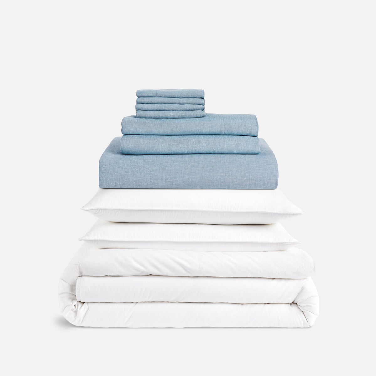 Washed European Linen Whole Bedding Bundle