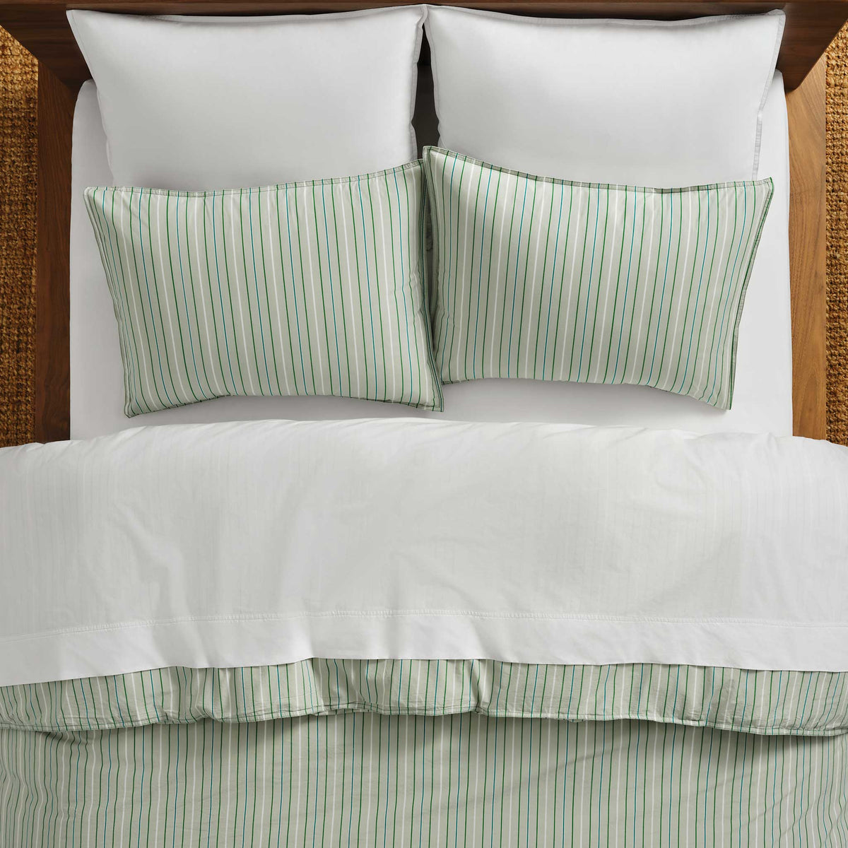 Washed Classic Percale Duvet Set